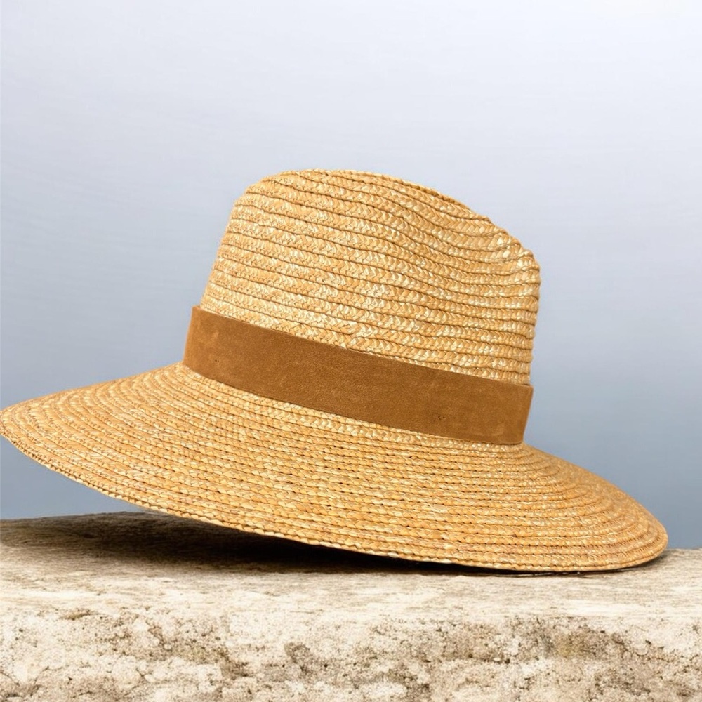 NWOT GIGI PIP Isla Straw Fedora Hat Women’s One Size - Picture 8 of 16